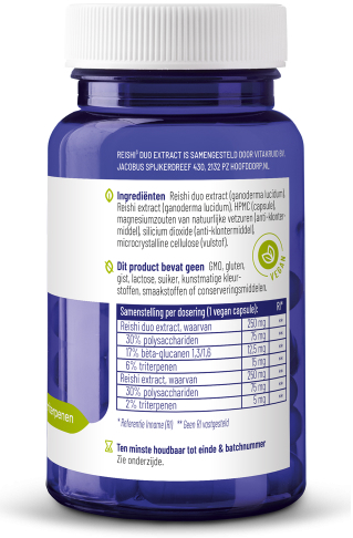 Vitakruid Reishi Duo Extract 60 Vegan capsules