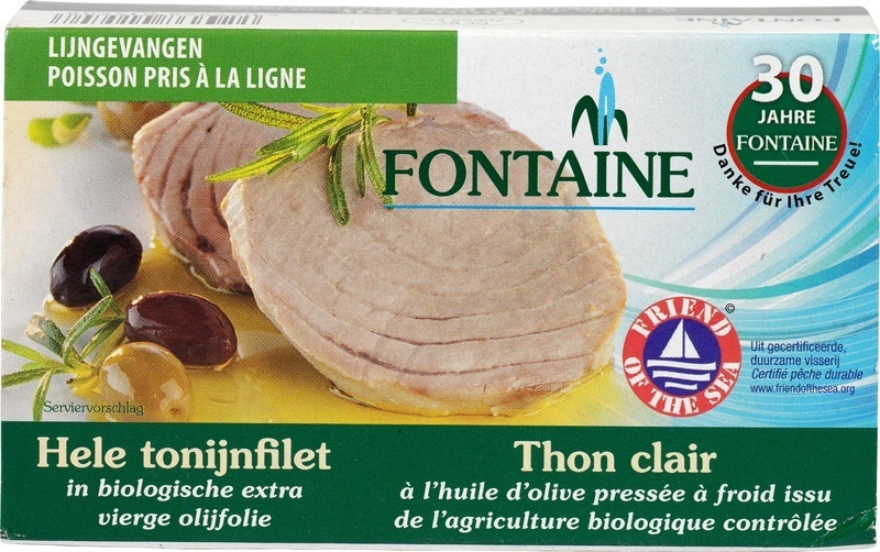 Tonijnfilet in olijfolie bio 120G