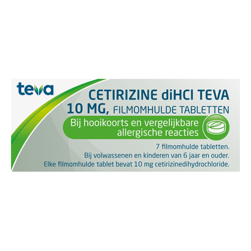Cetrizine diHCL 10mg 7 tabletten