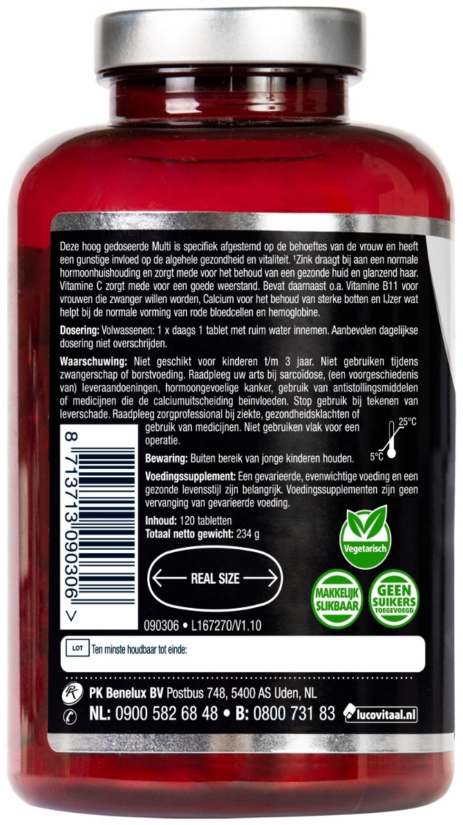 Lucovitaal Multi+ Compleet Vrouw 120 Tabletten