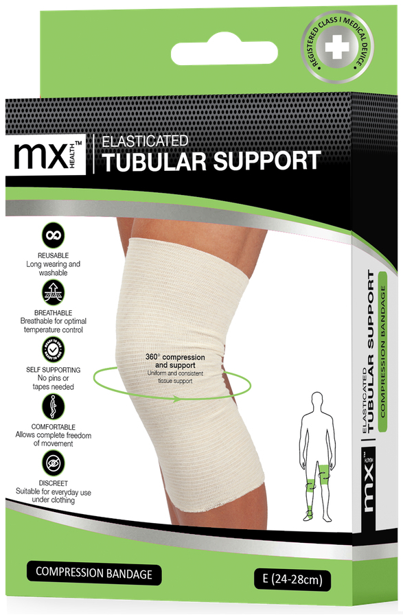 MX Tubular Support Bandage E 24-28 cm 1 stuk