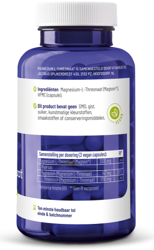 Vitakruid Magnesium L-threonaat 90 Vegan capsules
