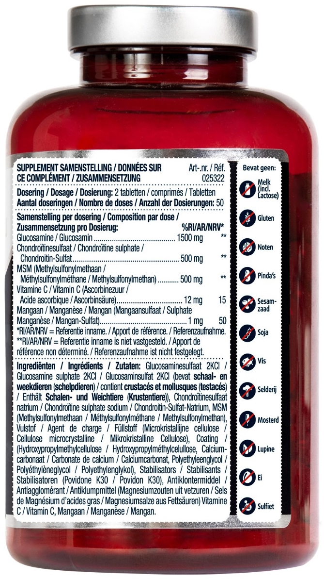 Lucovitaal Glucosamine Chondroïtine MSM 100 tabletten