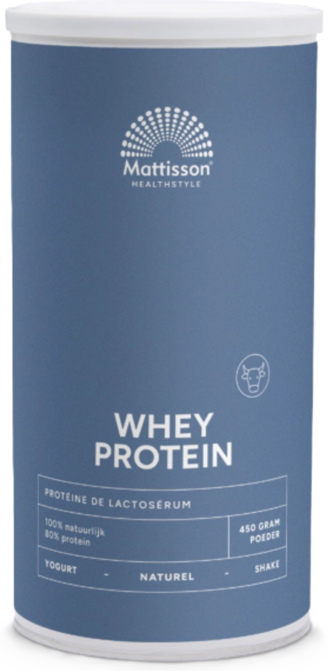 Mattisson Wei Proteïne Poeder Sport Naturel 80% 450 Gram