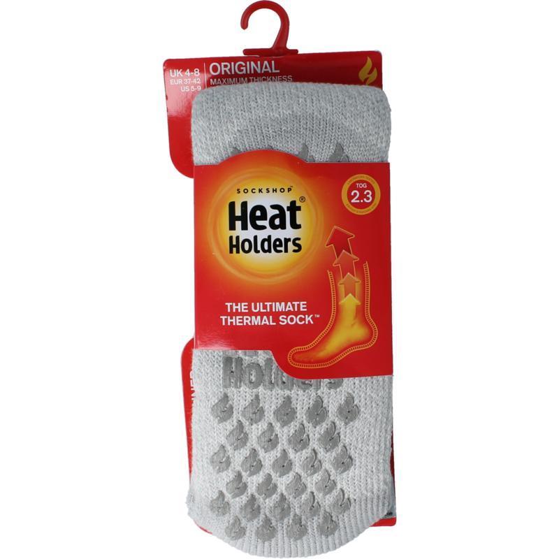 Heat Holders Anti slip socks silver grey 1paar