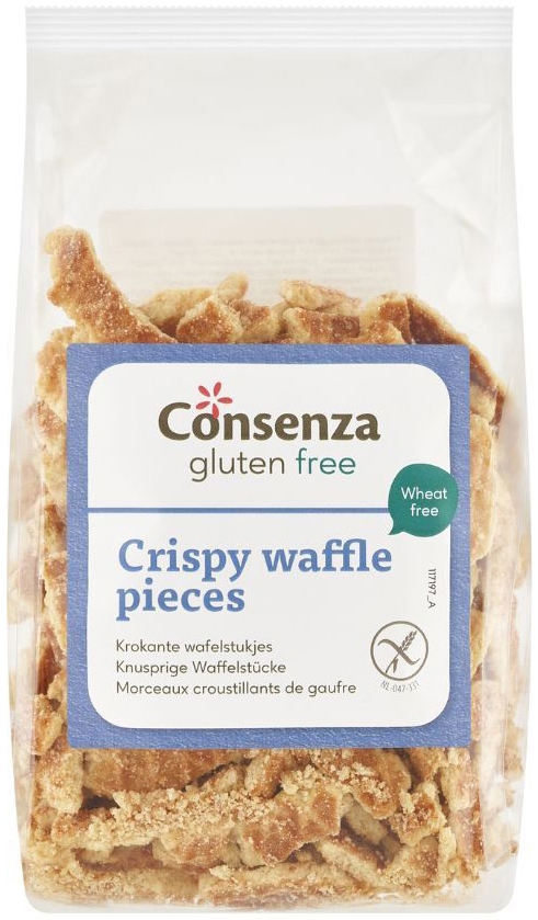 Consenza Krokante Wafelstukjes Biologisch 150 gram