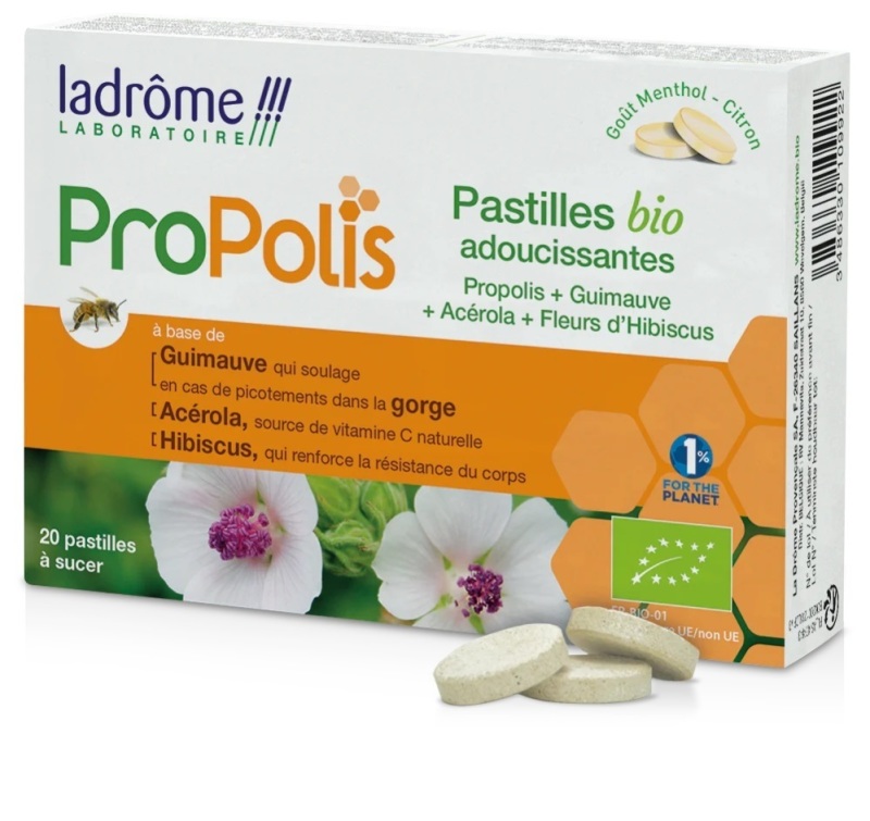 Propolis Bio Keelpastilles 20 Zuigtabletten