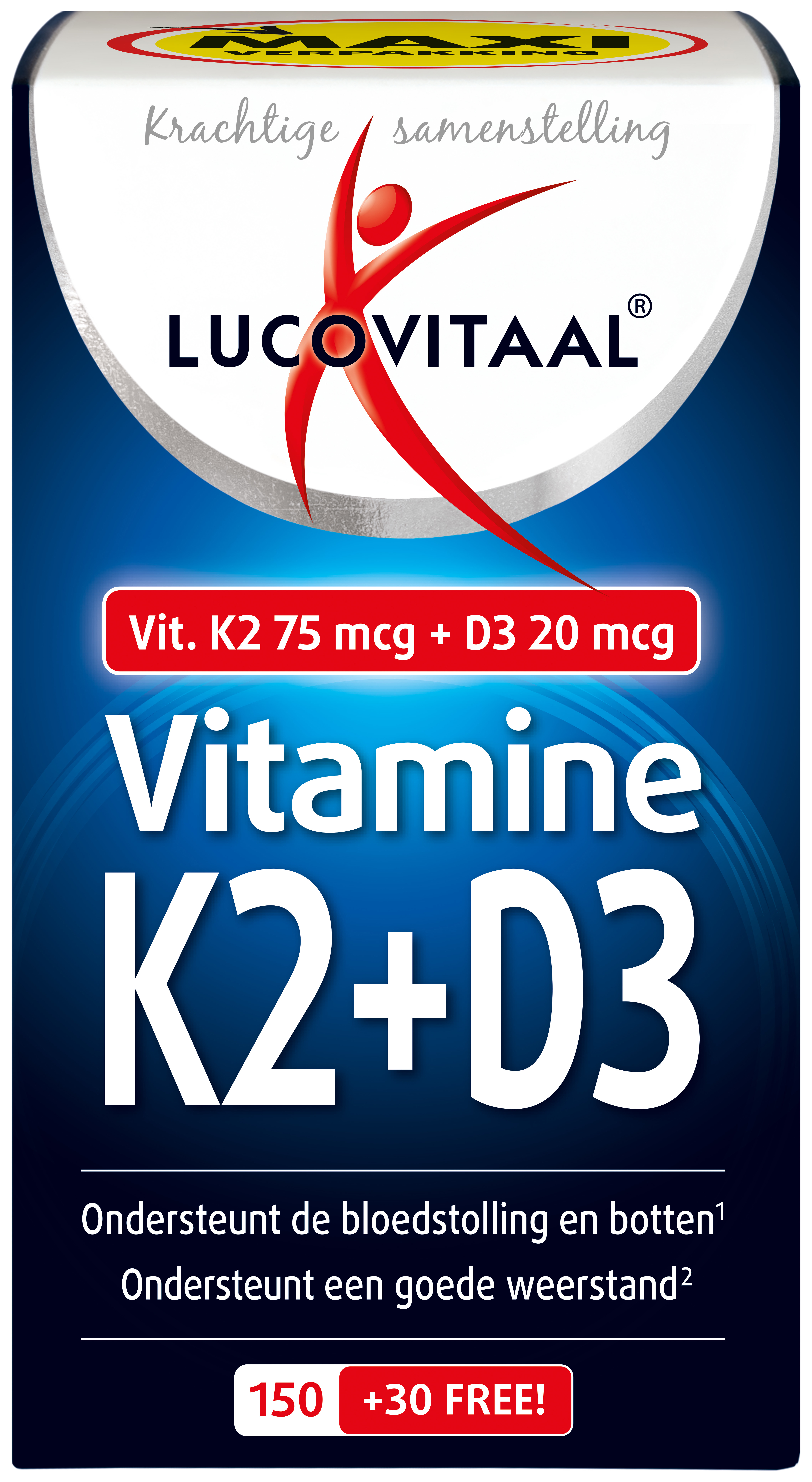 Lucovitaal Vitamine K2 + D3 180 softgels