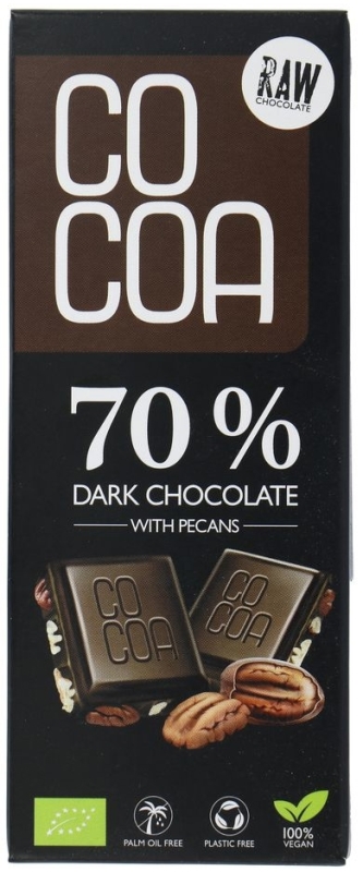 Cocoa Reep Choco Pecan 70% Bio 40gr