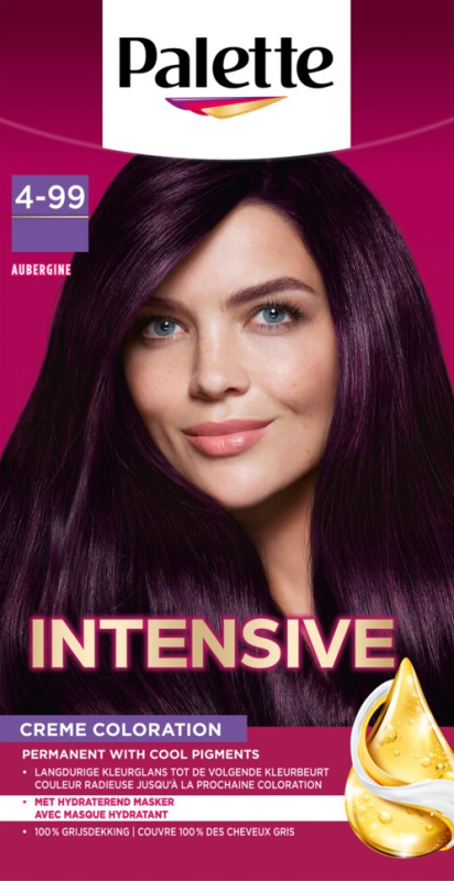 Intensive Creme Permanente Haarkleuring 4-99 Aubergine 1 Stuk