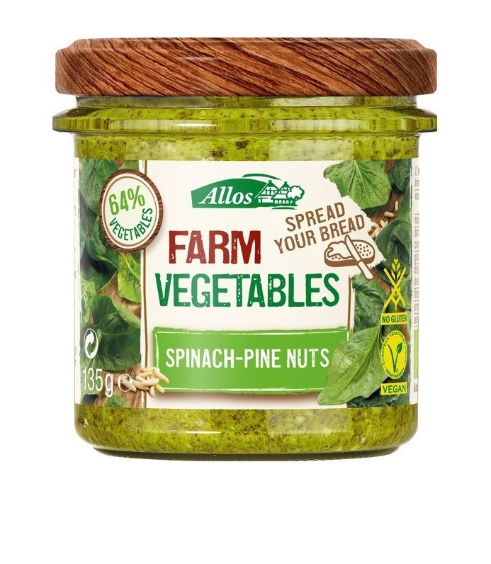 Farm Vegetables Spinazie & Pijnboompitten 135g