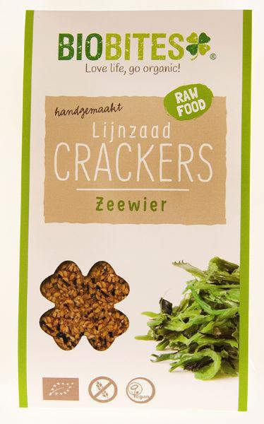 Lijnzaad Crackers Raw Zeewier 2st