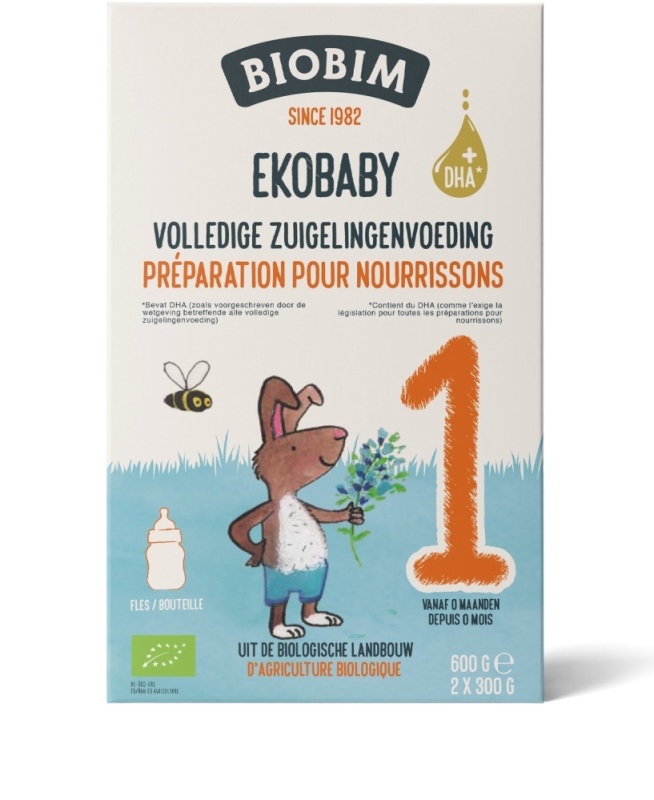 Ekobaby 1 Volledige Zuigelingenvoeding 0+ 600 G
