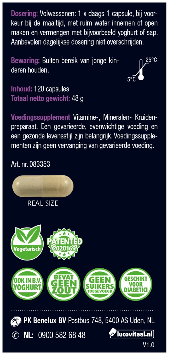 Lucovitaal Haar volume max verpakking 120 Capsules