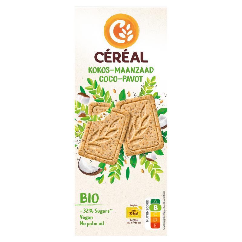 Céréal Koekjes kokos maanzaad bio 132g
