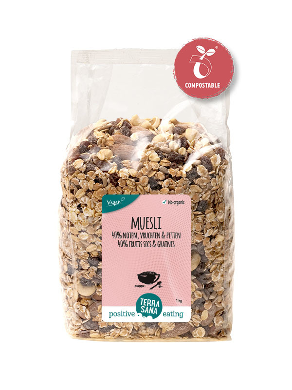 Muesli 40% noten, vruchten en pitten 1000g