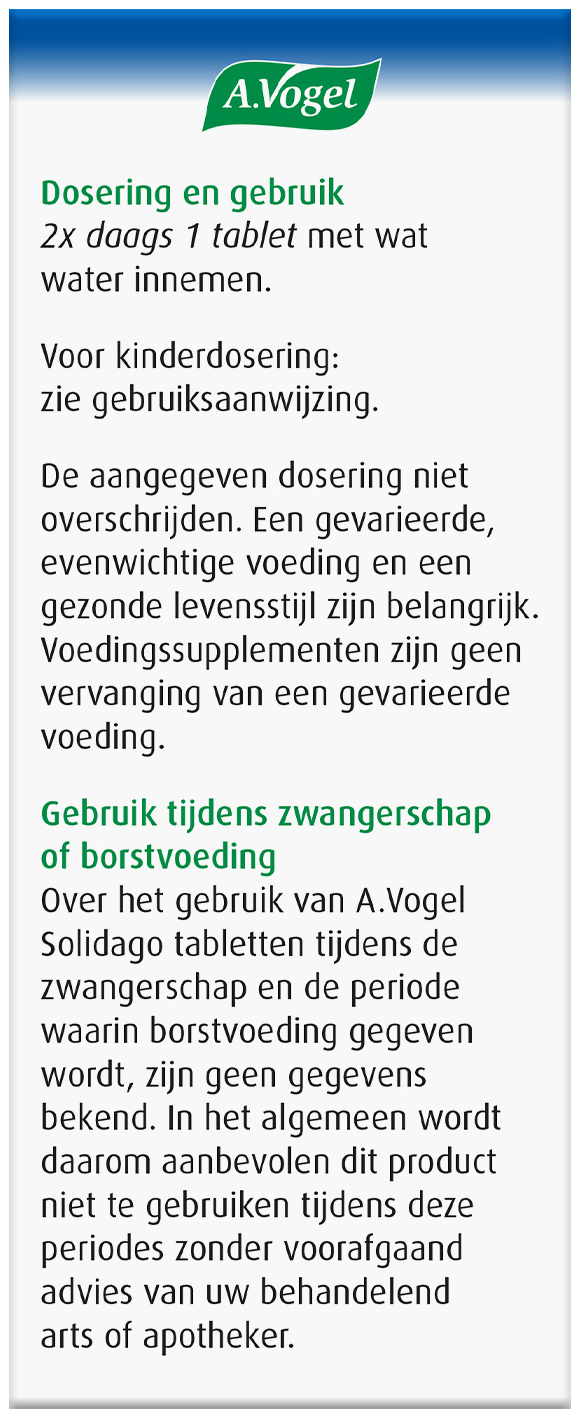 A.Vogel Solidago tabletten 60 Stuks