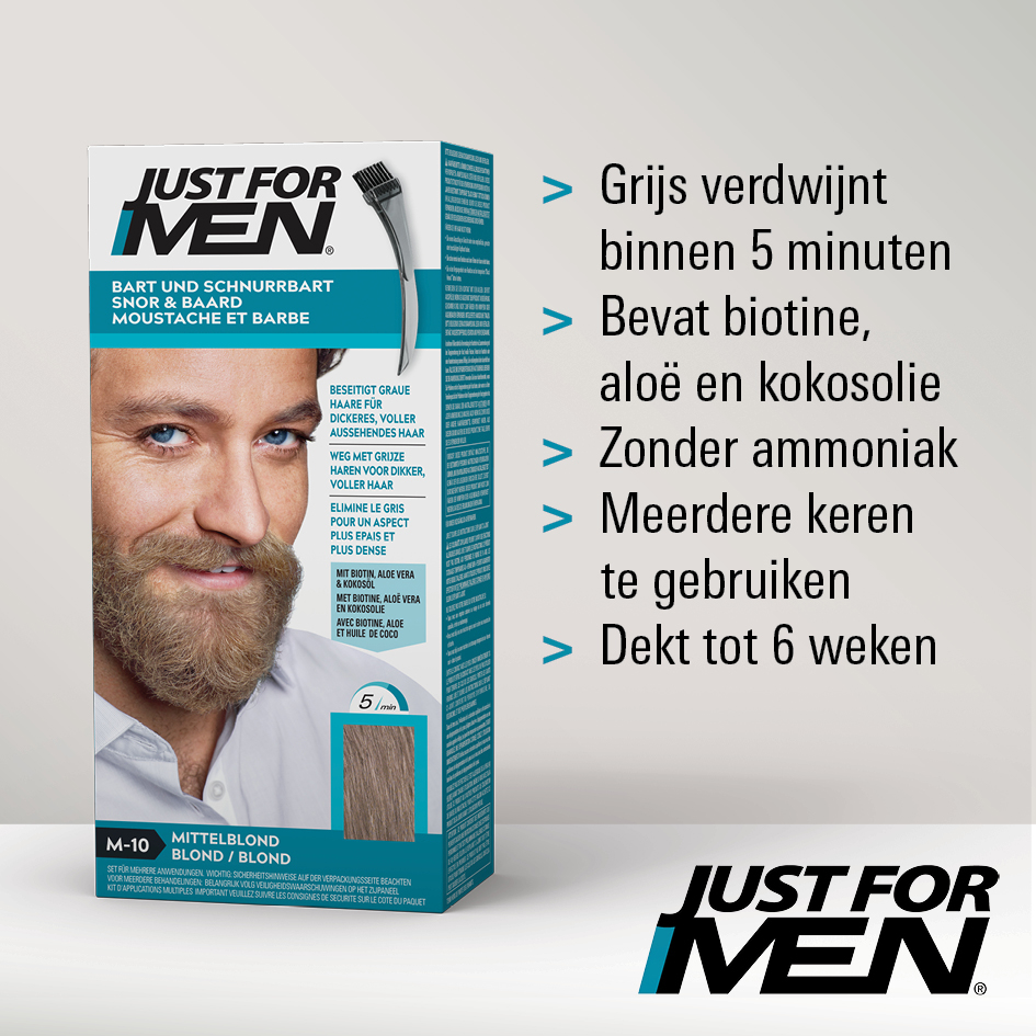 Just For Men Snor & Baard Middenbruin M10 1 set