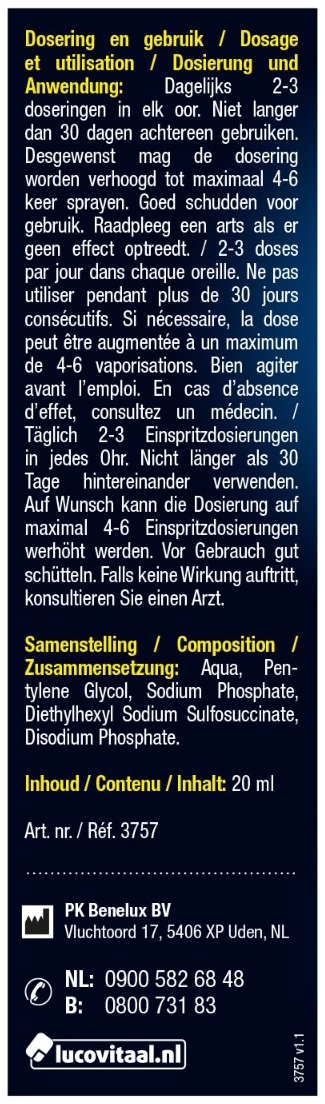 Lucovitaal Oorspray 20ml
