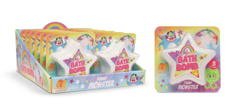 Funny Monster Rainbow Bathbomb 1 Stuk