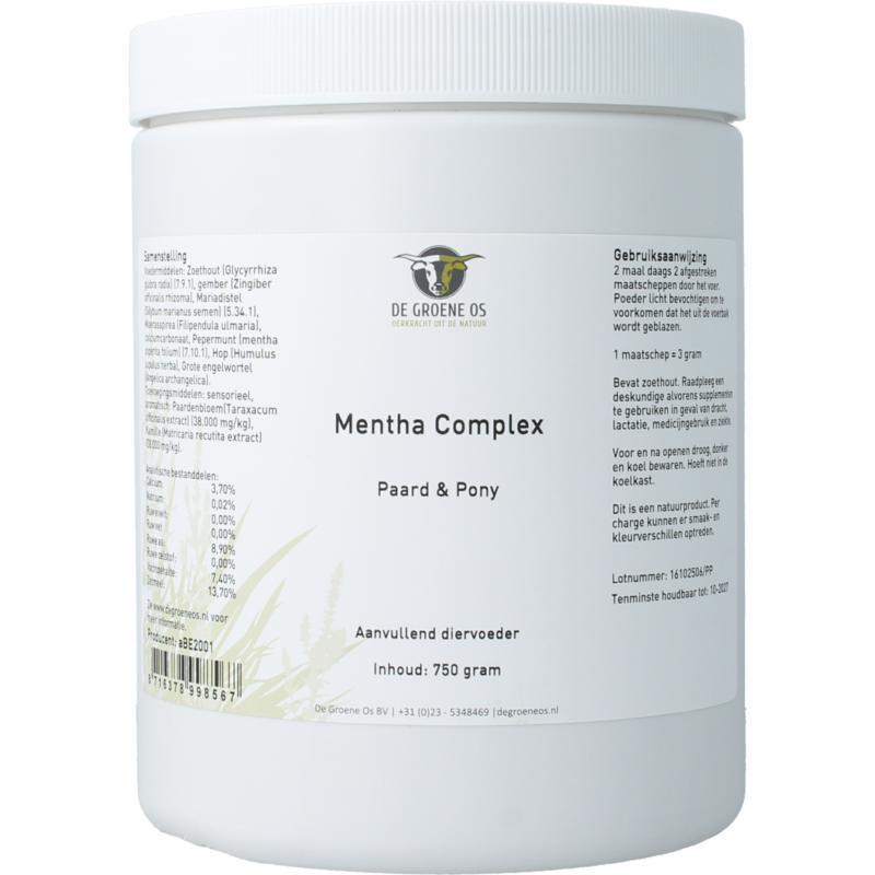 Groene Os Mentha complex paard/pony 750g