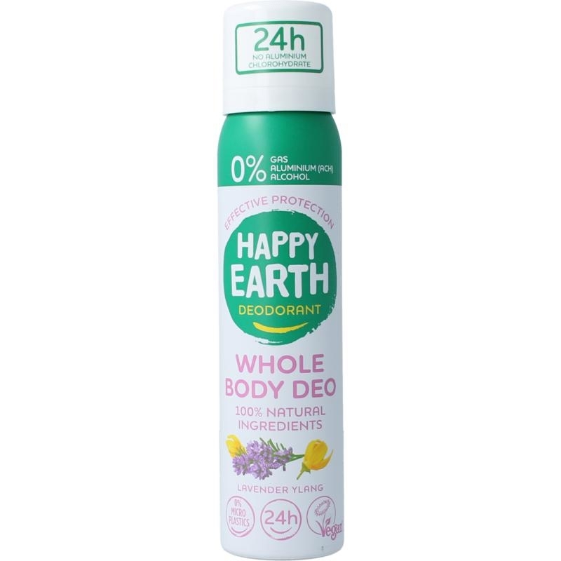 Happy Earth Deodorant bodyspray lavender ylang 100ml