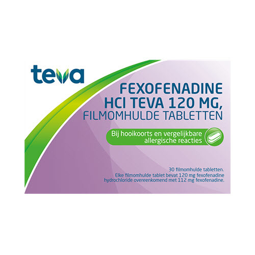 Fexofenadine HCl 120 MG 30 Tabletten
