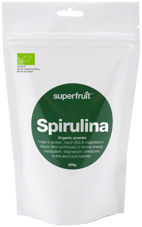 Superfruit Spirulina Poeder Biologisch 200 gram