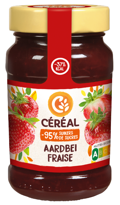 Jam Aardbei Minder Suiker 270 gram
