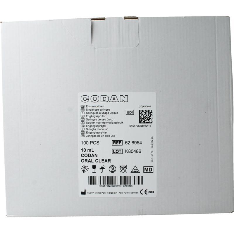 codan Spuit helder excl tipcap 100st