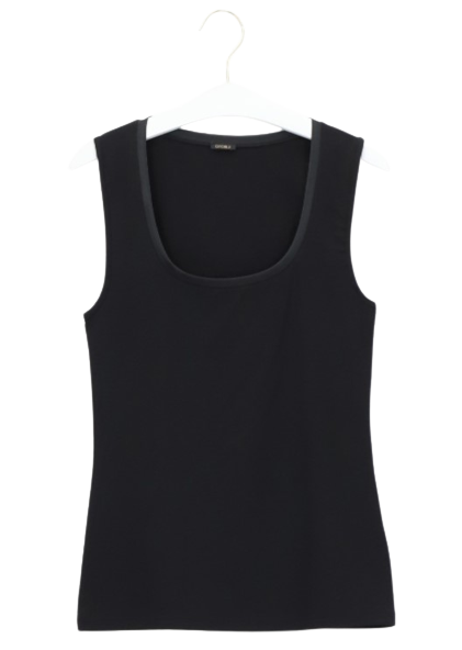 Oroblu Dames Perfect Line Cotton Tank Top Black