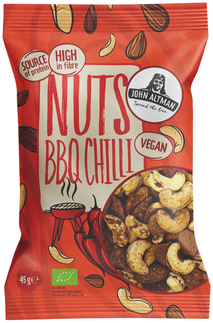 John Altman Bbq Chili Nuts Bio 45 gram