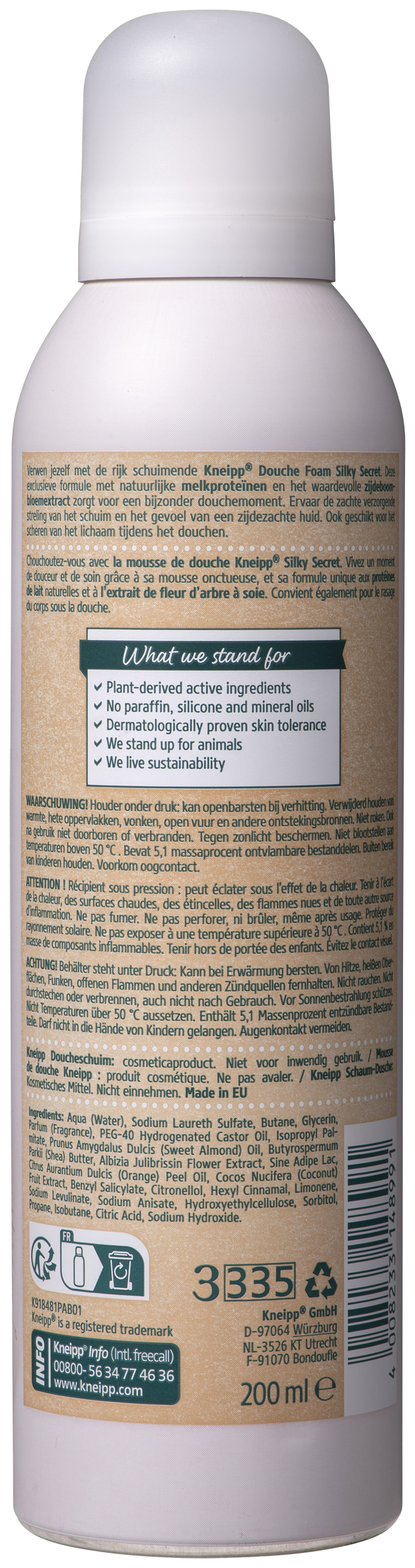 Kneipp Douche Foam Silky Secret 200ml