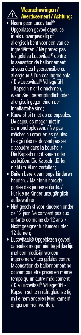 Lucovitaal Opgeblazen Gevoel 30 capsules