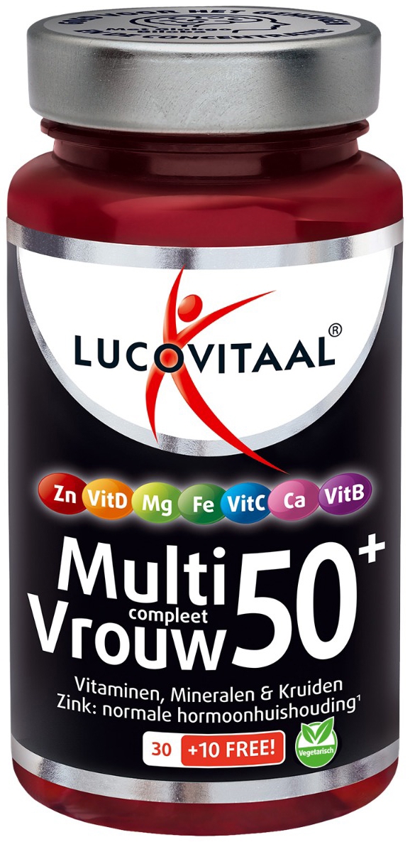 Lucovitaal Multi Compleet Vrouw 50+ 40 tabletten