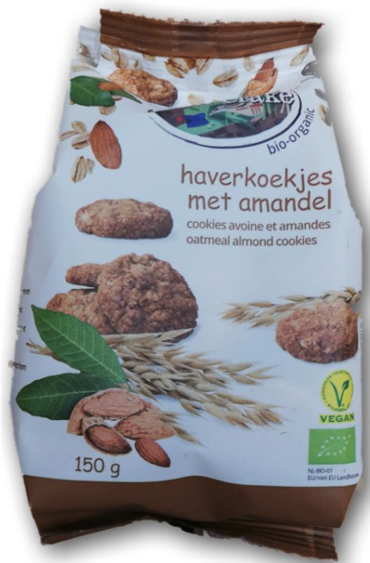 Haver Amandel Koekjes Bio 150 Gram
