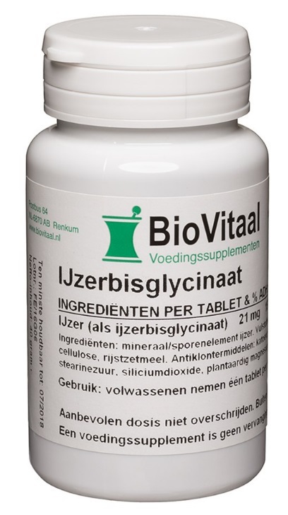 IJzerbisglycinaat 100 tabletten