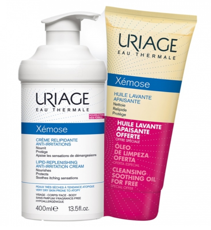 Uriage Xemose Crème + Xemose Reinigingsolie 400ml + 200ml