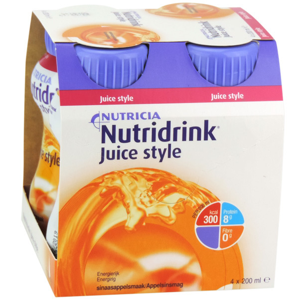 Juicestyle sinaasappel 4pck 200ml
