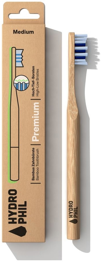 Hydrophil Premium Tandenborstel Medium Kleur Mix Nature of Atlantic Ocean 1 stuk