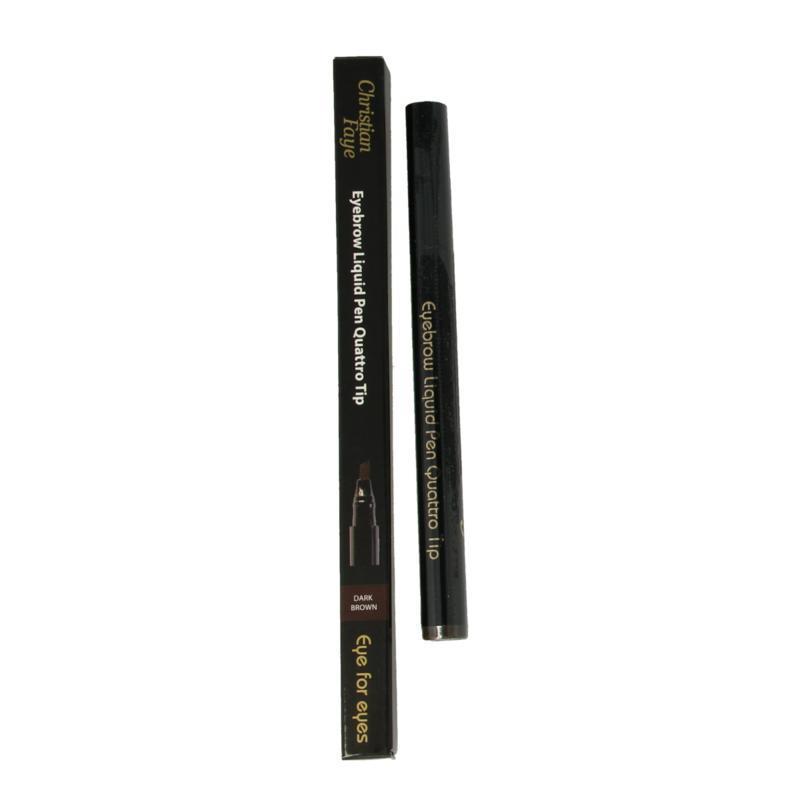 Eyebrow Liquid Pen Quattro Tip Dark Brown 1.3 Gram
