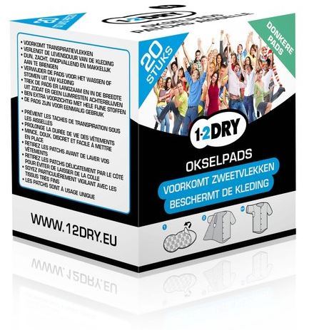 Okselpads Medium Zwart 20st