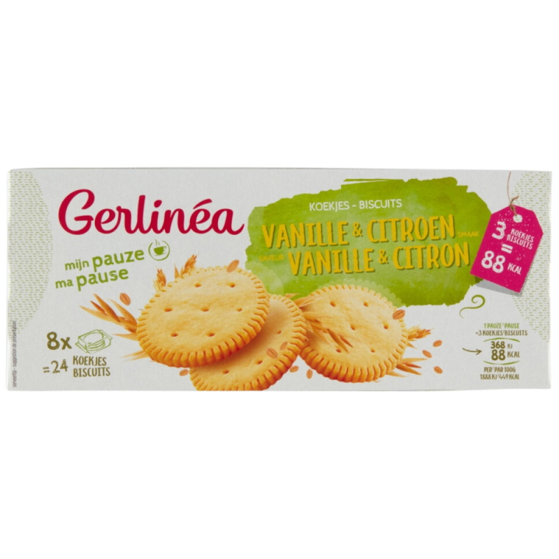 Gerlinea Koekjes Vanille & Citroen 24 Stuks