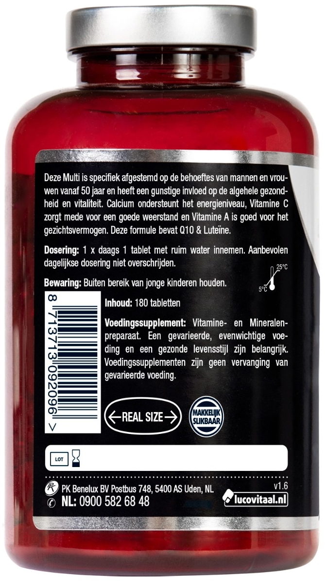 Lucovitaal Multi A-Z 50+ 180tabl