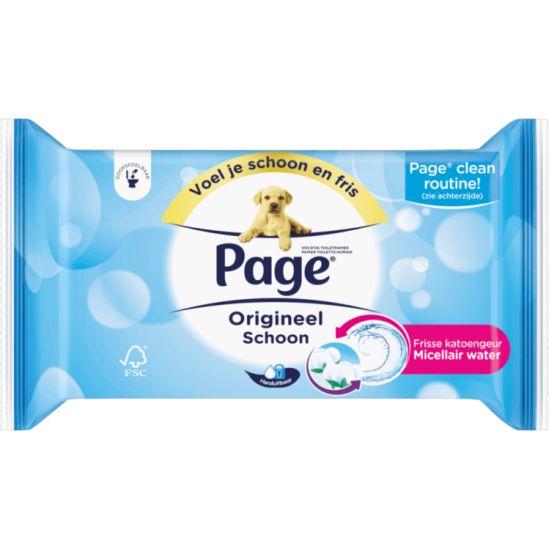 Vochtig Toiletpapier Origineel Schoon 38 stuks