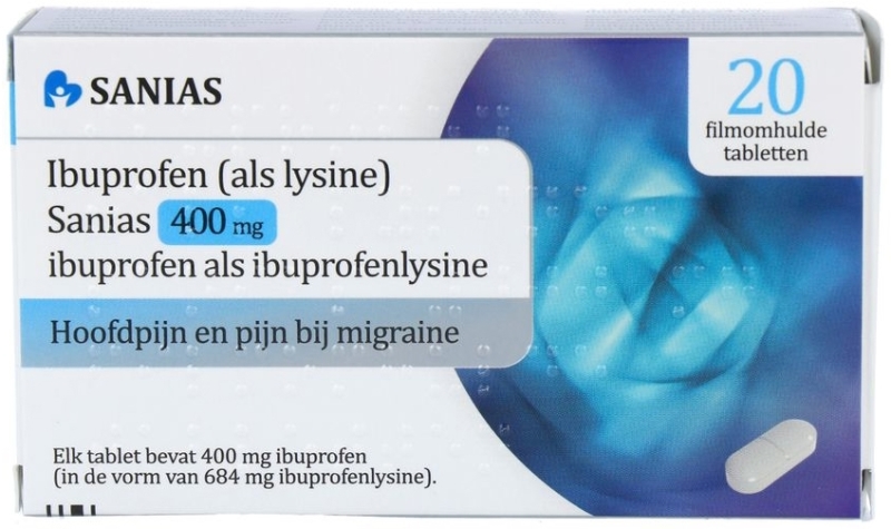 Ibuprofen 400 mg als lysine 20st