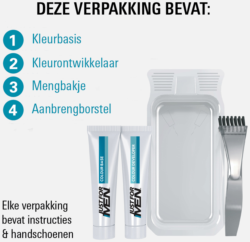Just For Men Snor & Baard Middenbruin M10 1 set