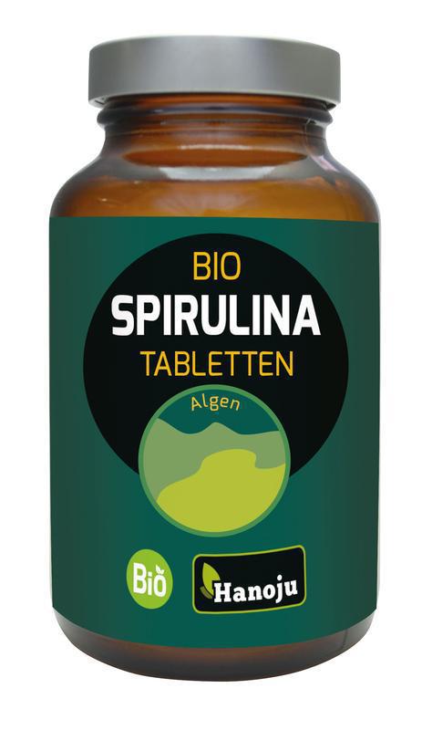 Hanoju Bio spirulina 400mg glas flacon 800tab