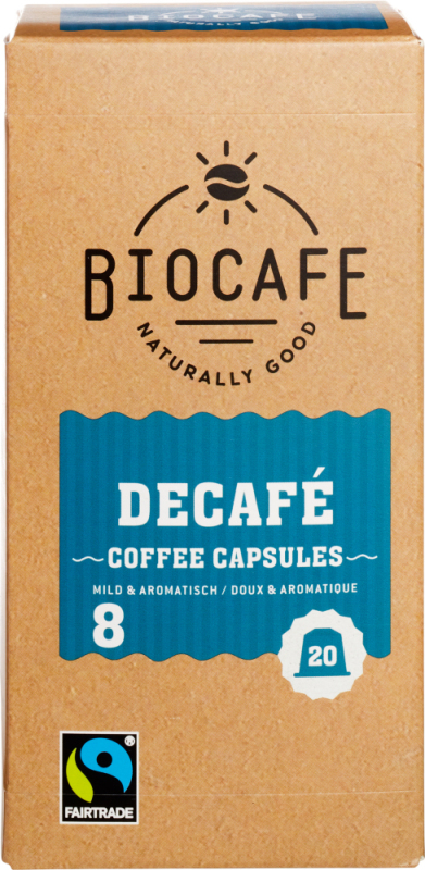 Koffiecapsules Decafe Bio 6 x 100 G