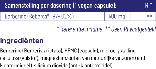 Vitakruid Berberine 500 Rebersa* 60vc
